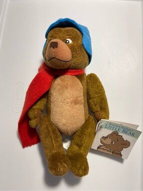 Maurice Sendak Little Bear Plush in Blue Hat and Red Scarf